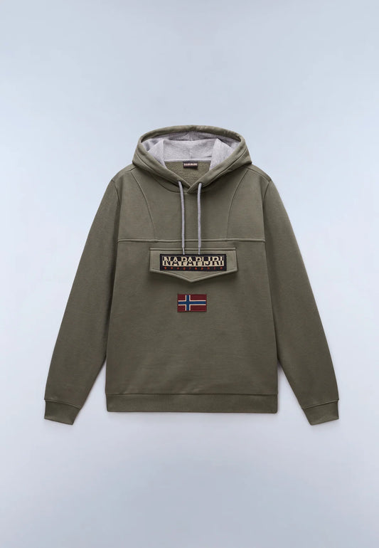 Napapijri Burgee Hoodie Tea Leaf - RD1 Clothing