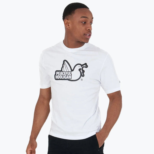 Peaceful Hooligan Outline T-Shirt White - RD1 Clothing