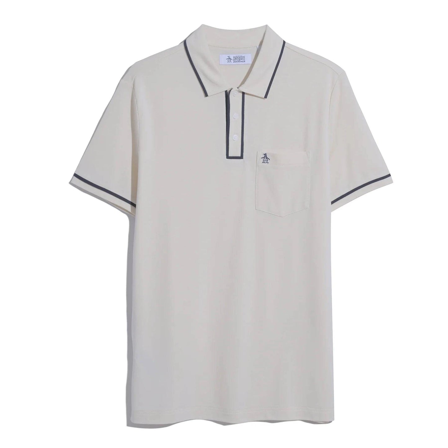 Original Penguin Pique Short Sleeve Polo Shirt In Birch - RD1 Clothing