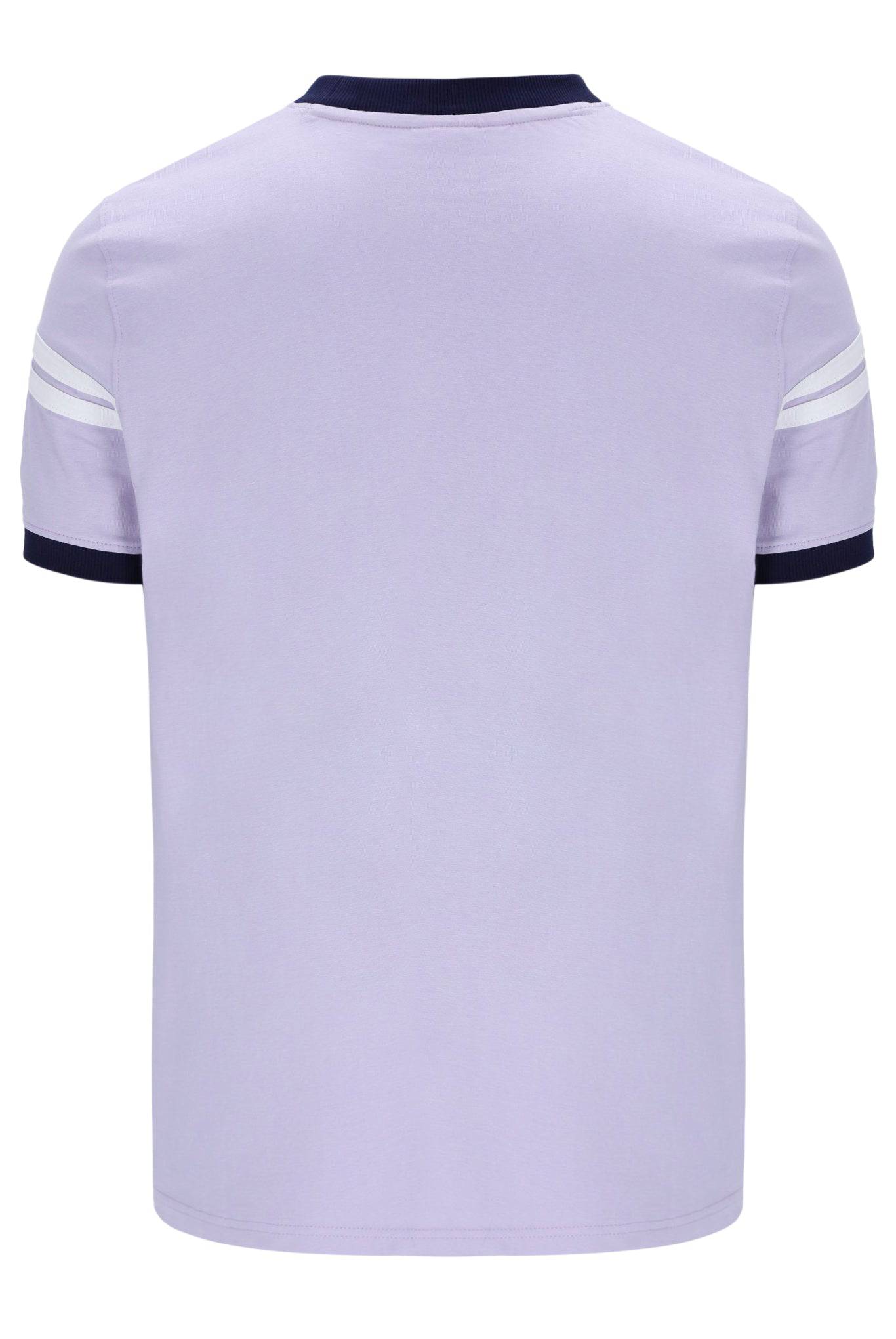 Sergio Tacchini Orion Davis Ringer T-Shirt In Thistle/Maritime Blue/White - RD1 Clothing