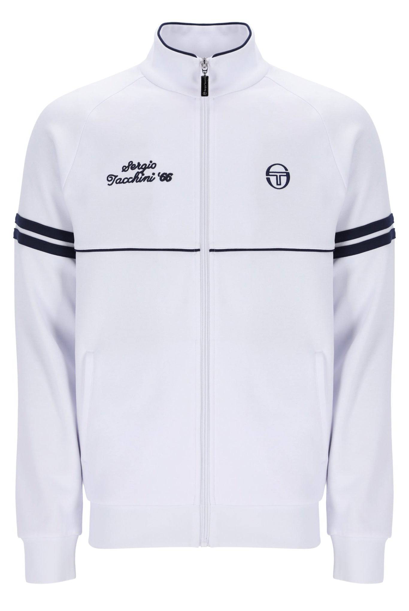 Sergio Tacchini Orion Davis Track Top White/Maritime Blue - RD1 Clothing