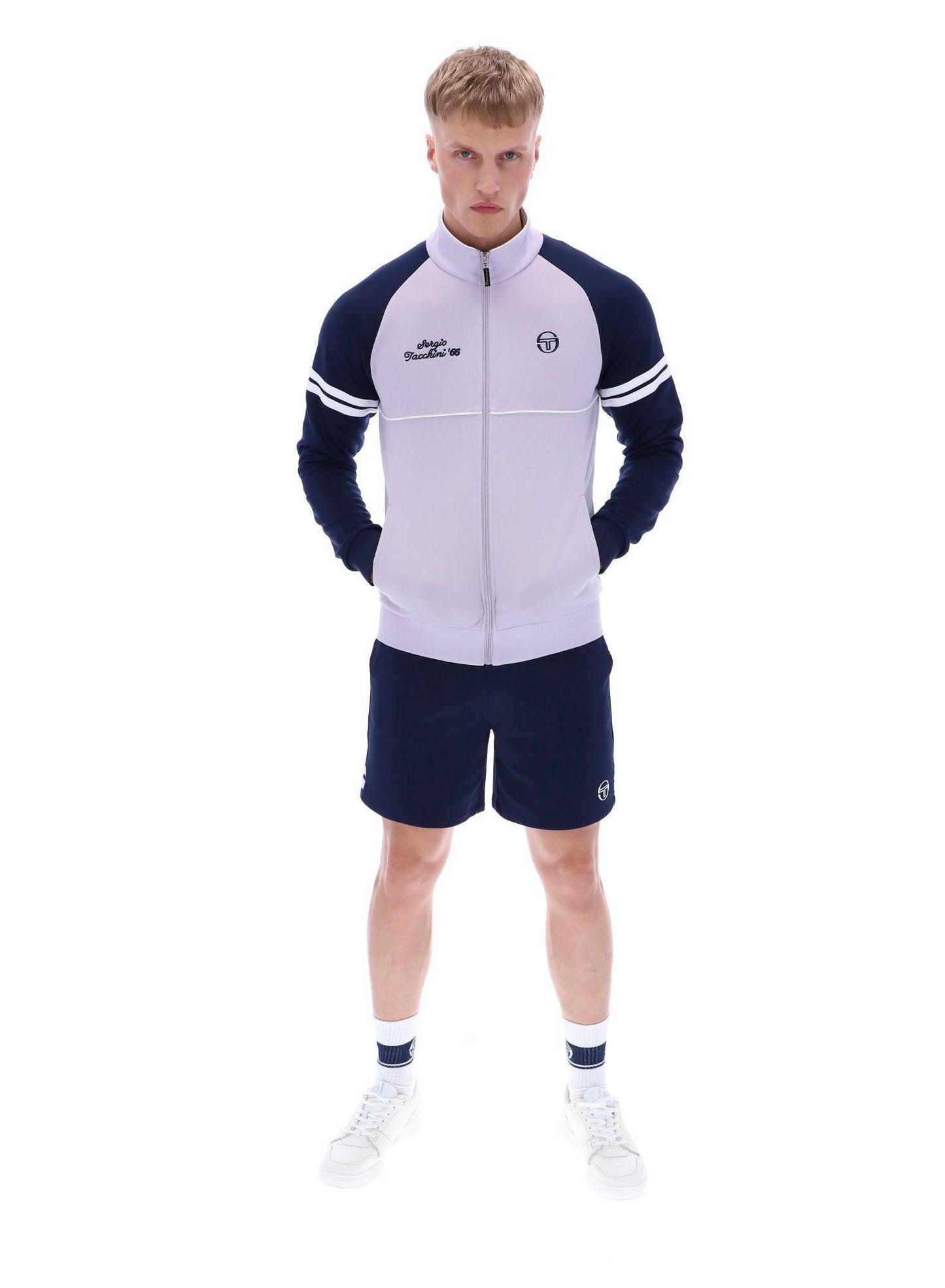 Sergio Tacchini Orion Davis Track Top In Thistle/Maritime Blue/White - RD1 Clothing