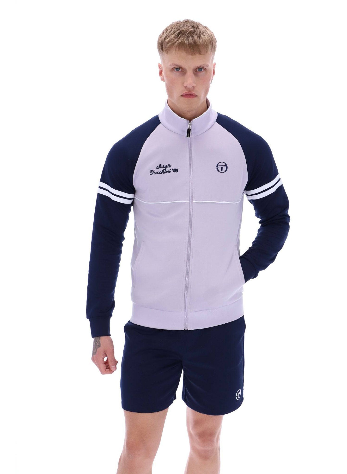 Sergio Tacchini Orion Davis Track Top In Thistle/Maritime Blue/White - RD1 Clothing