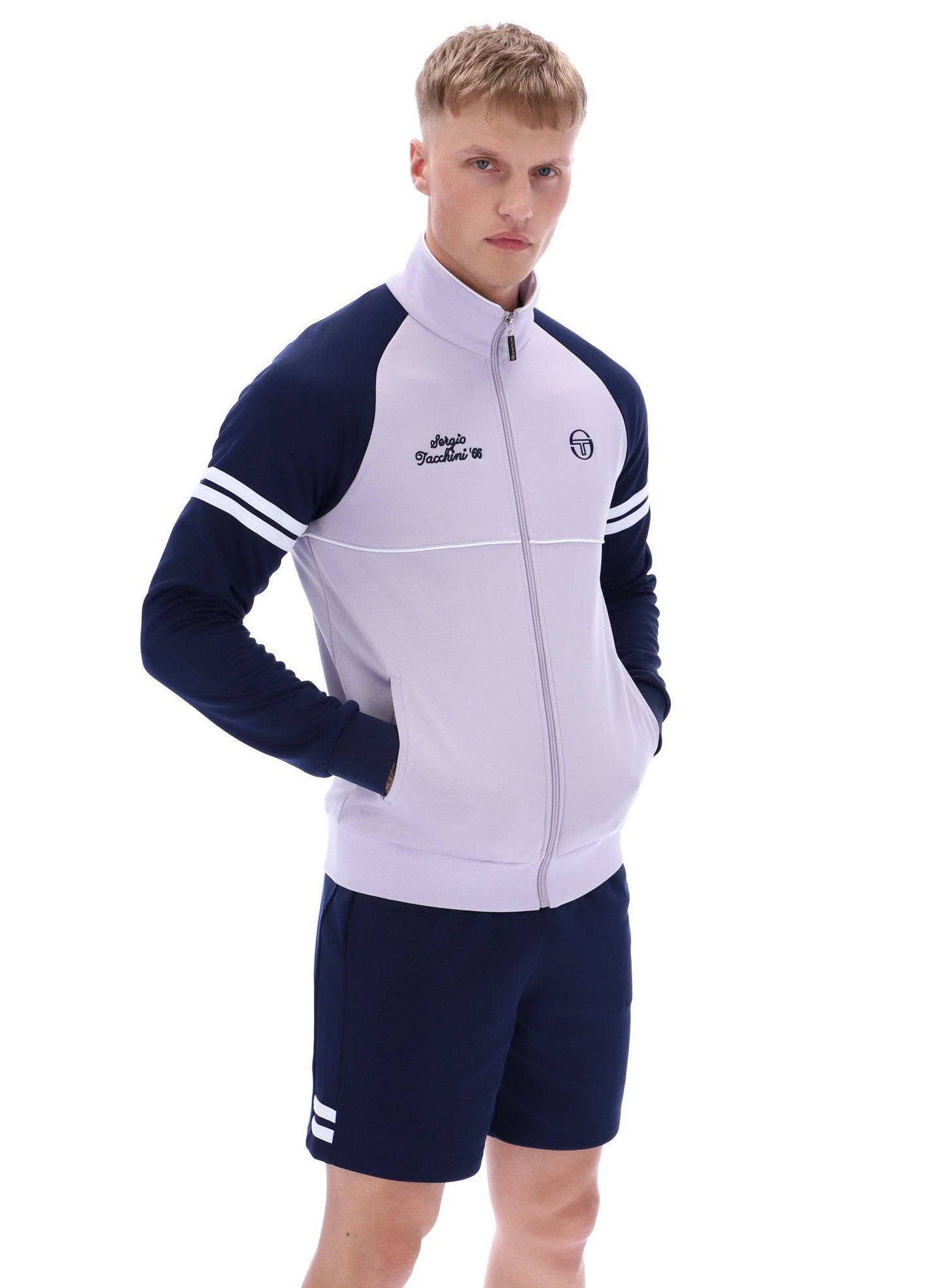 Sergio Tacchini Orion Davis Track Top In Thistle/Maritime Blue/White - RD1 Clothing