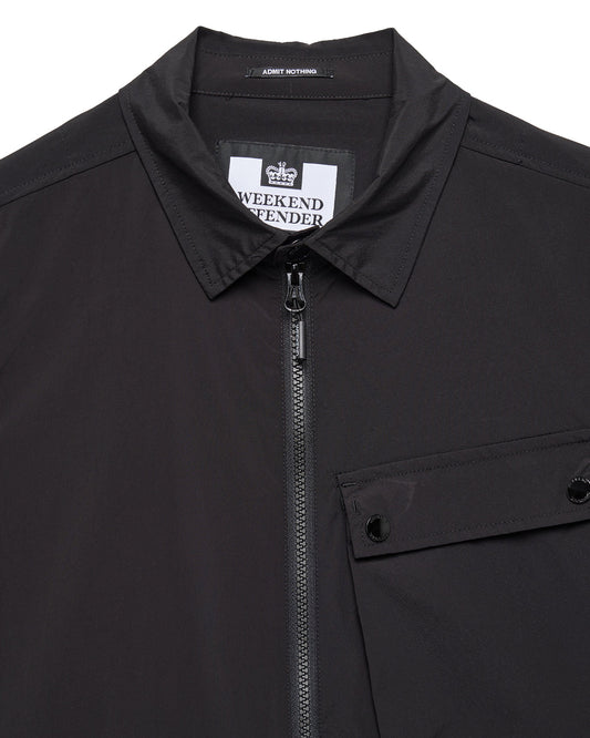Weekend Offender Southbank Over-Shirt in Black - RD1 Clothing