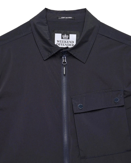 Weekend Offender Southbank Technical Over-Shirt Navy - RD1 Clothing