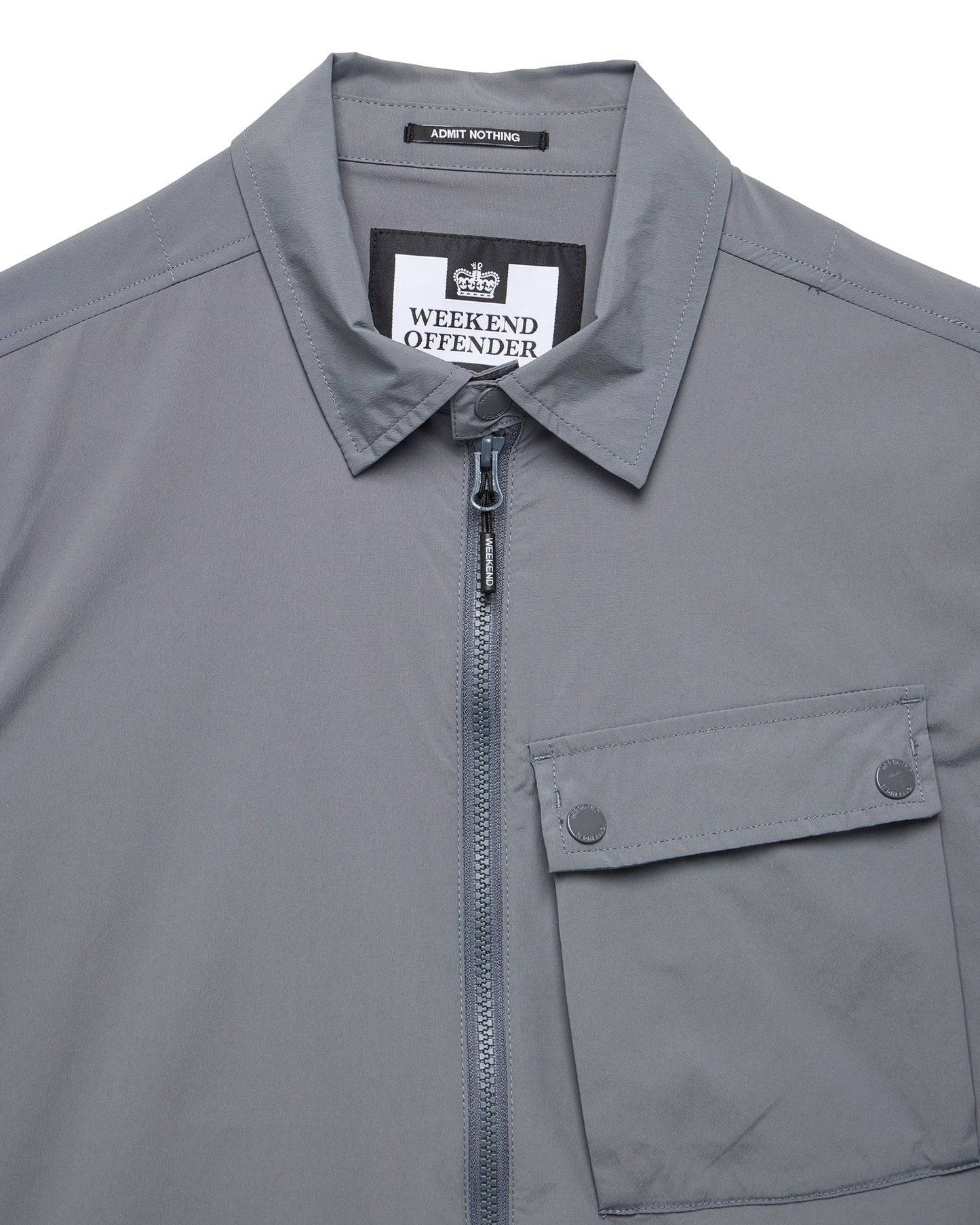 Weekend Offender Southbank Technical Over-Shirt Zinc - RD1 Clothing