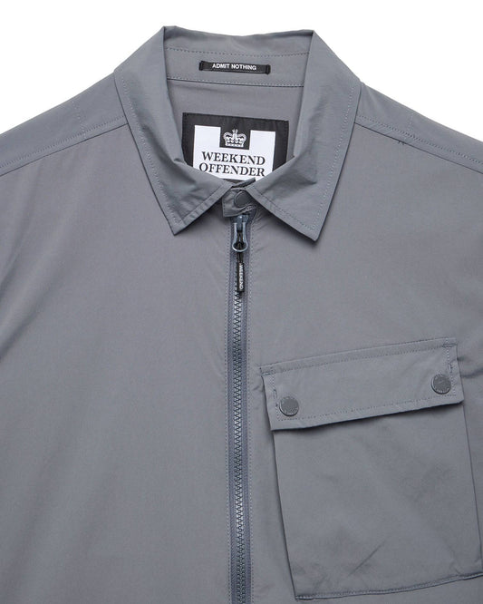 Weekend Offender Southbank Technical Over-Shirt Zinc - RD1 Clothing