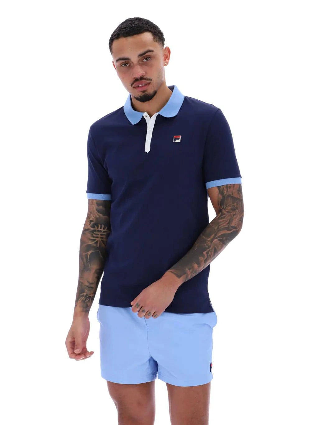 Fila Panatta 2 Short Sleeve Polo Navy - RD1 Clothing