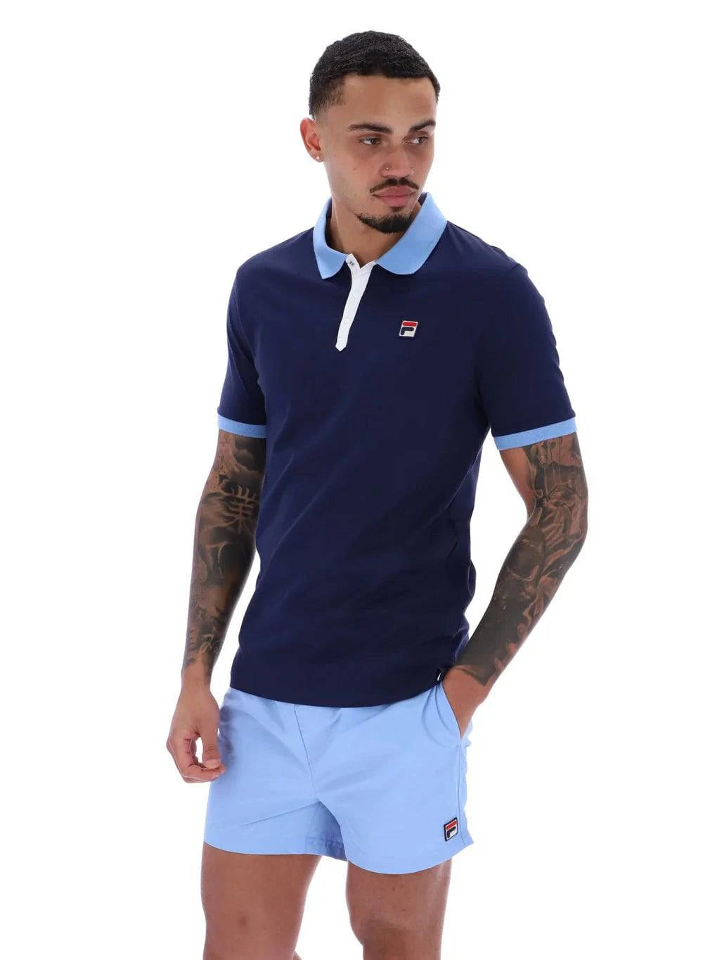 Fila Panatta 2 Short Sleeve Polo Navy - RD1 Clothing