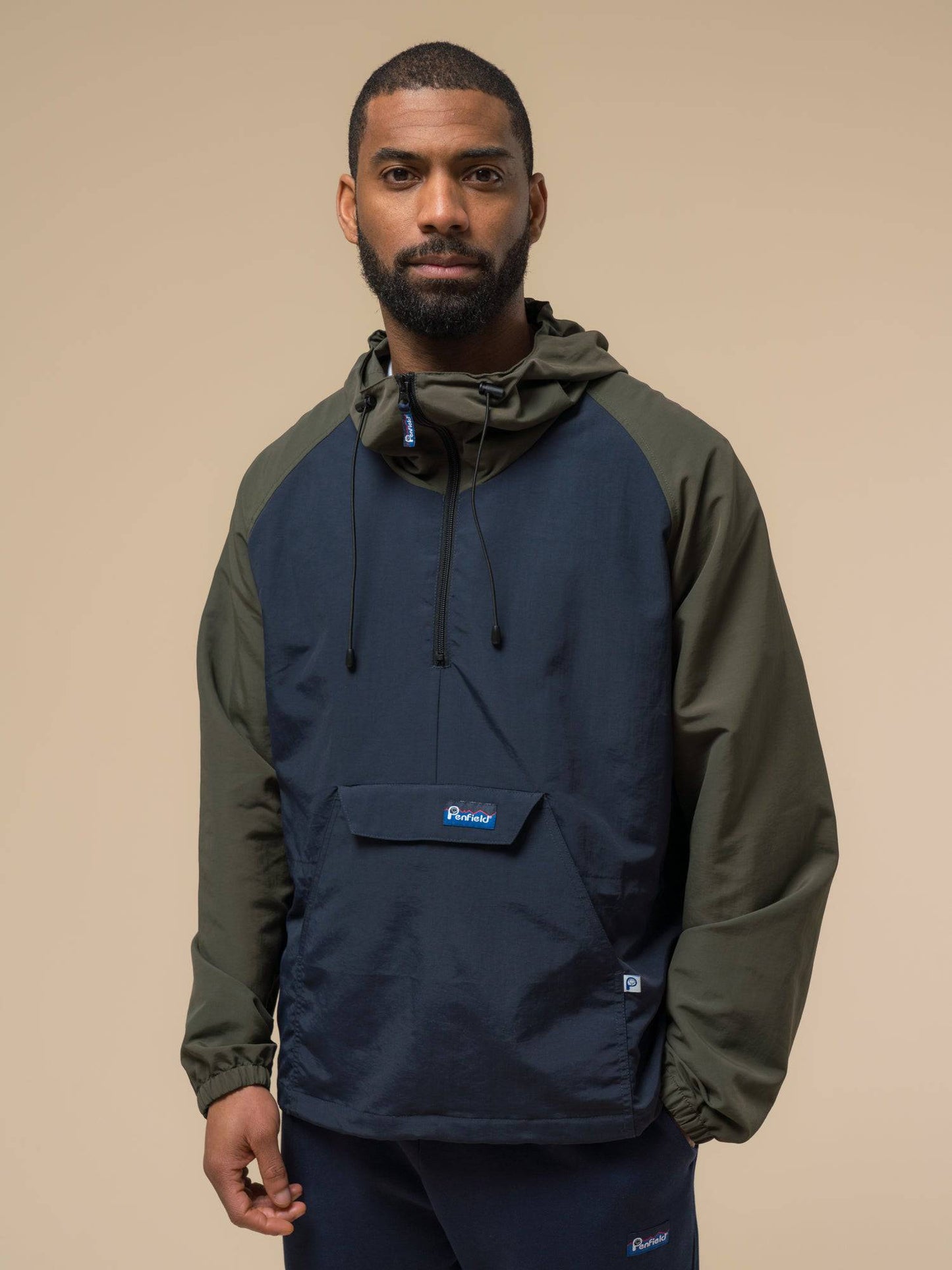 Penfield Pac Jac – Packable Anorak in Forest Green/Navy - RD1 Clothing