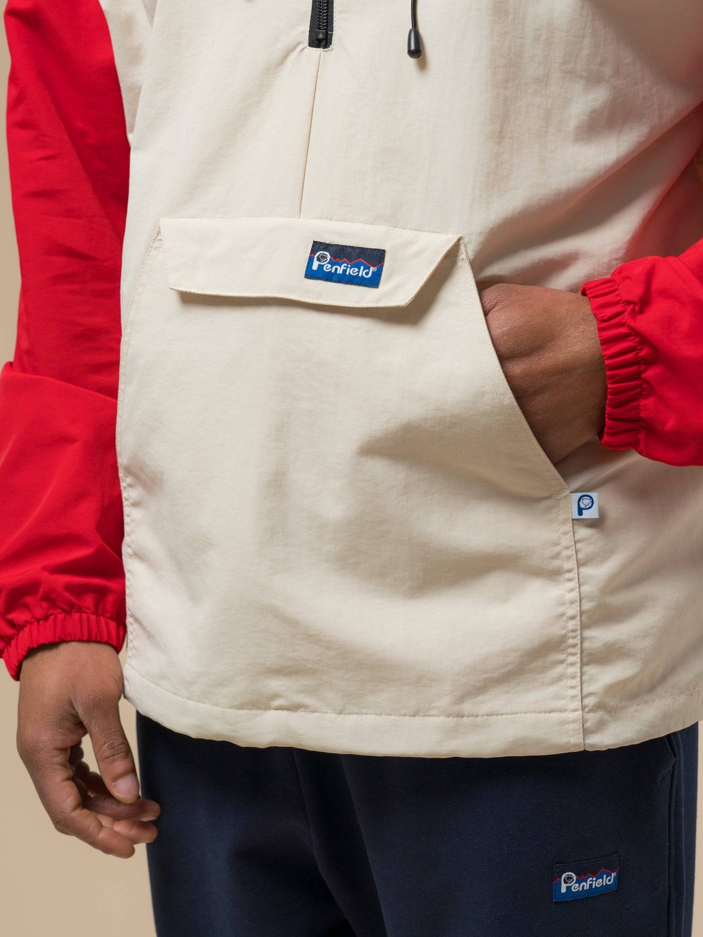 Penfield Pac Jac – Packable Anorak in True Red/Dove - RD1 Clothing