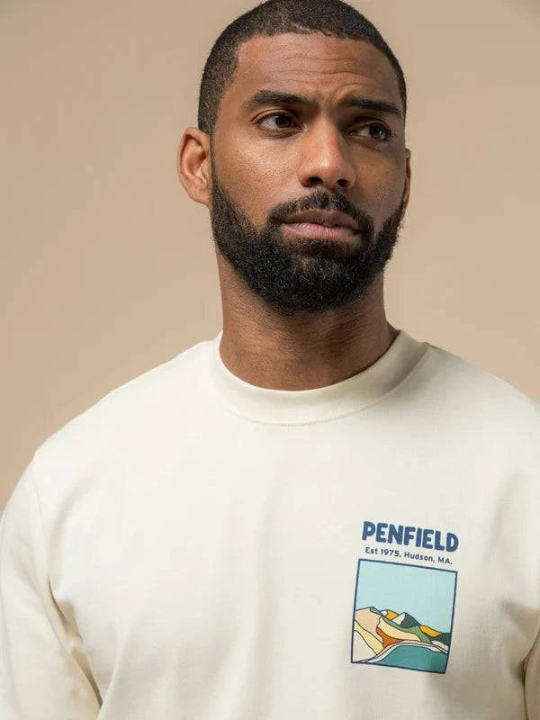 Penfield Block Landscape Graphic T-shirt Vanilla Ice - RD1 Clothing