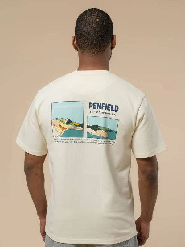 Penfield Block Landscape Graphic T-shirt Vanilla Ice - RD1 Clothing