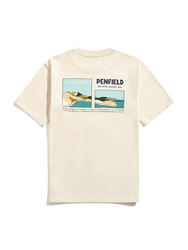 Penfield Block Landscape Graphic T-shirt Vanilla Ice - RD1 Clothing