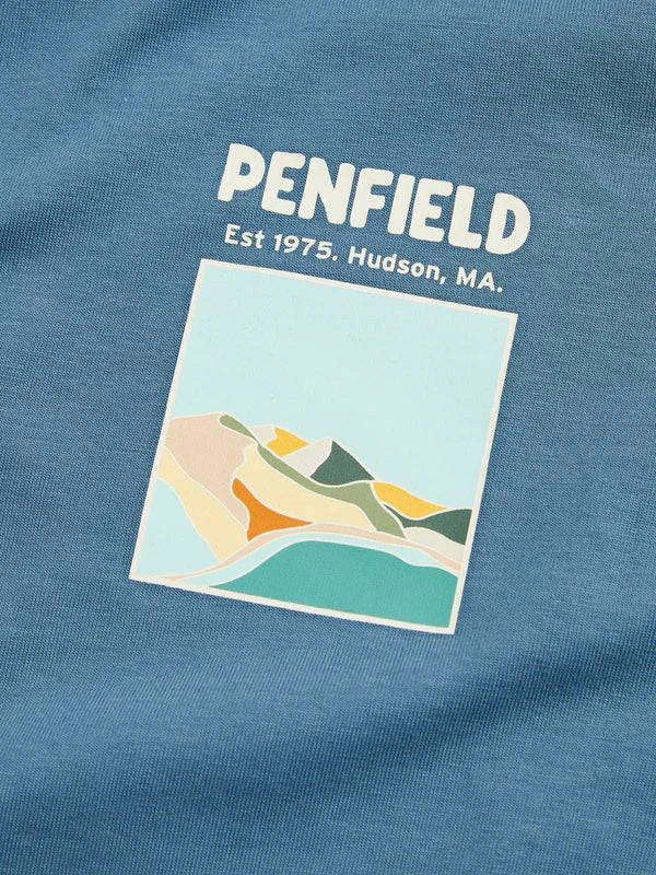 Penfield Block Landscape Graphic T-shirt Blue Fusion - RD1 Clothing