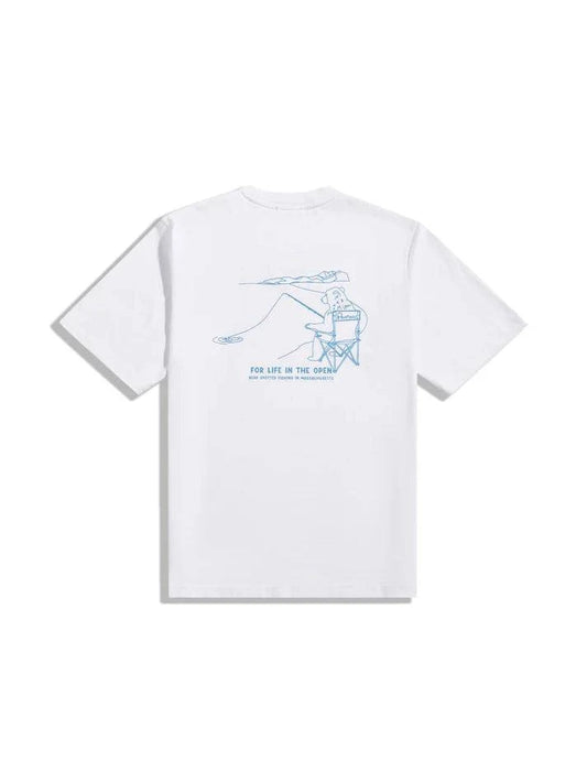 Penfield Fishing Bear T-Shirt Bright White - RD1 Clothing