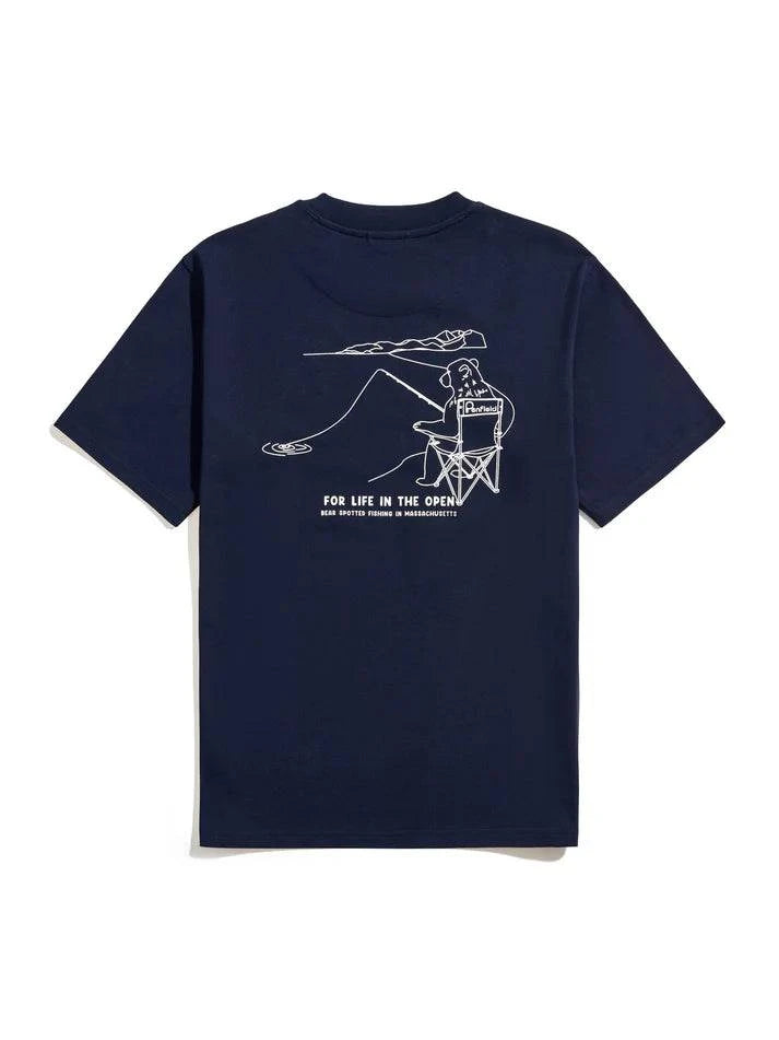 Penfield Fishing Bear T-Shirt Navy - RD1 Clothing