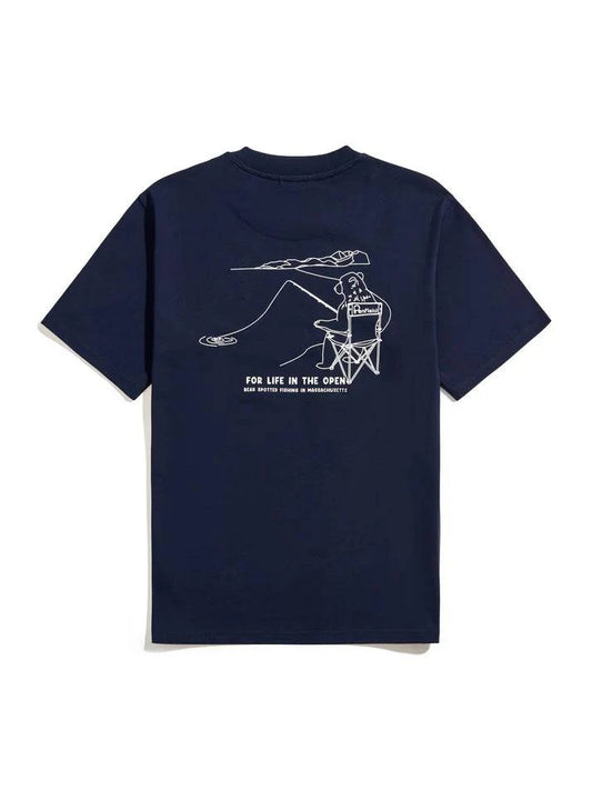 Penfield Fishing Bear T-Shirt Navy - RD1 Clothing