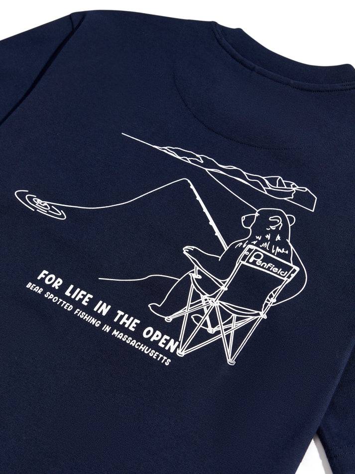 Penfield Fishing Bear T-Shirt Navy - RD1 Clothing