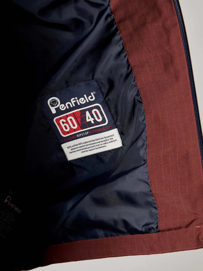 Penfield Northrim Waterproof Jacket In Rum Raisin
