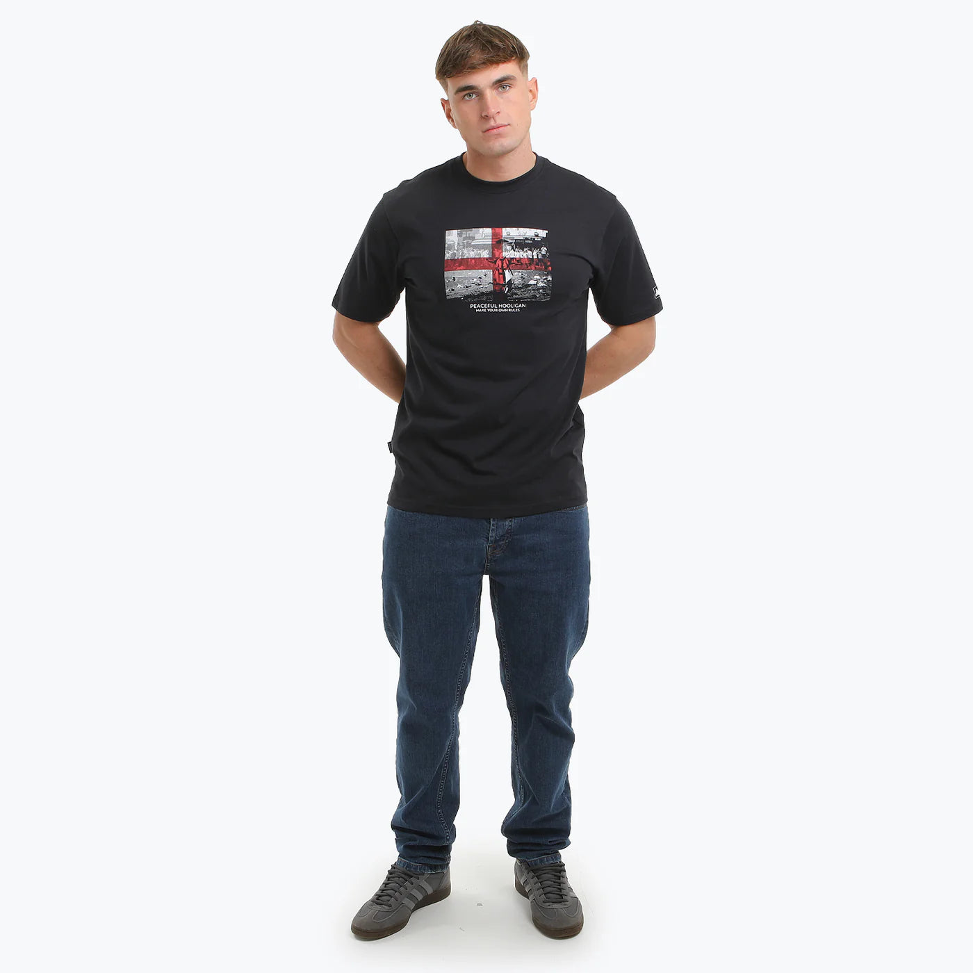 Peaceful Hooligan George T-Shirt Navy - RD1 Clothing