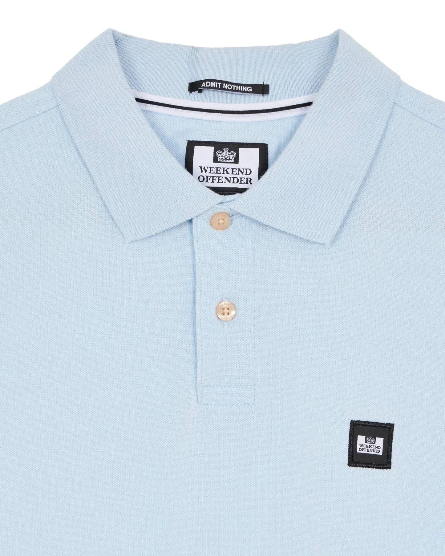 Weekend Offender Caneiros Polo Shirt Ocean Wave - RD1 Clothing