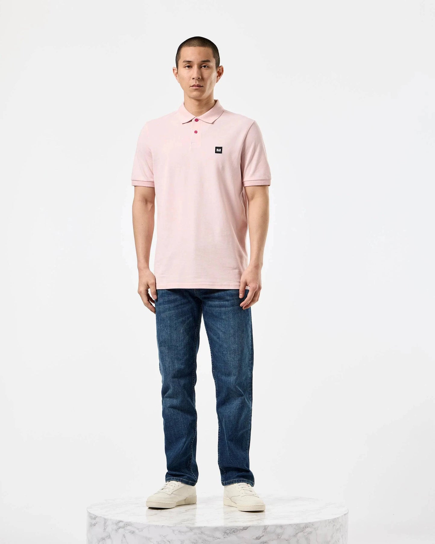Weekend Offender Caneiros Polo Shirt Pale Blush Pink - RD1 Clothing