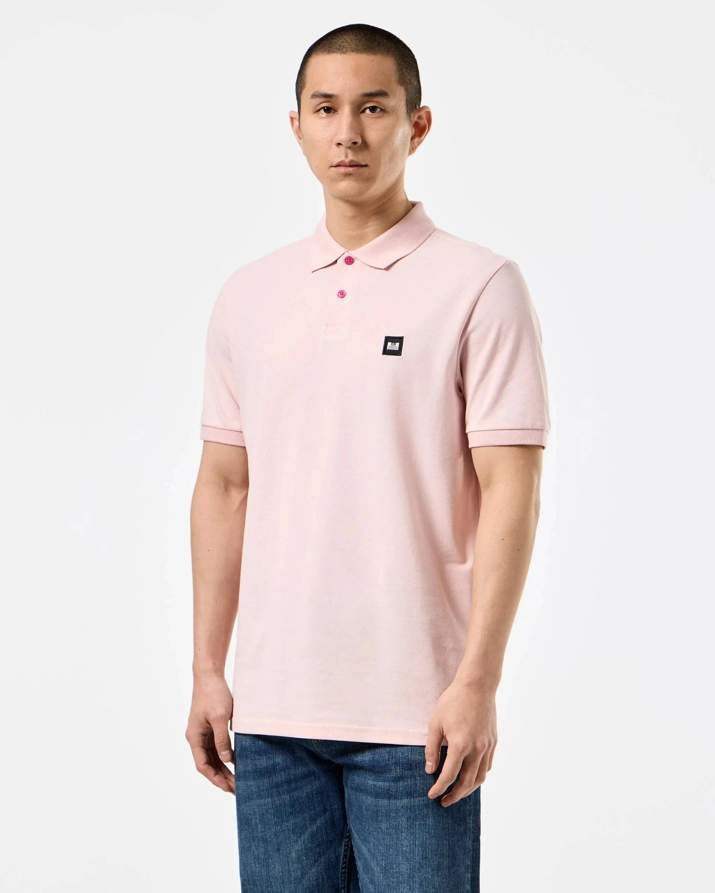 Weekend Offender Caneiros Polo Shirt Pale Blush Pink - RD1 Clothing