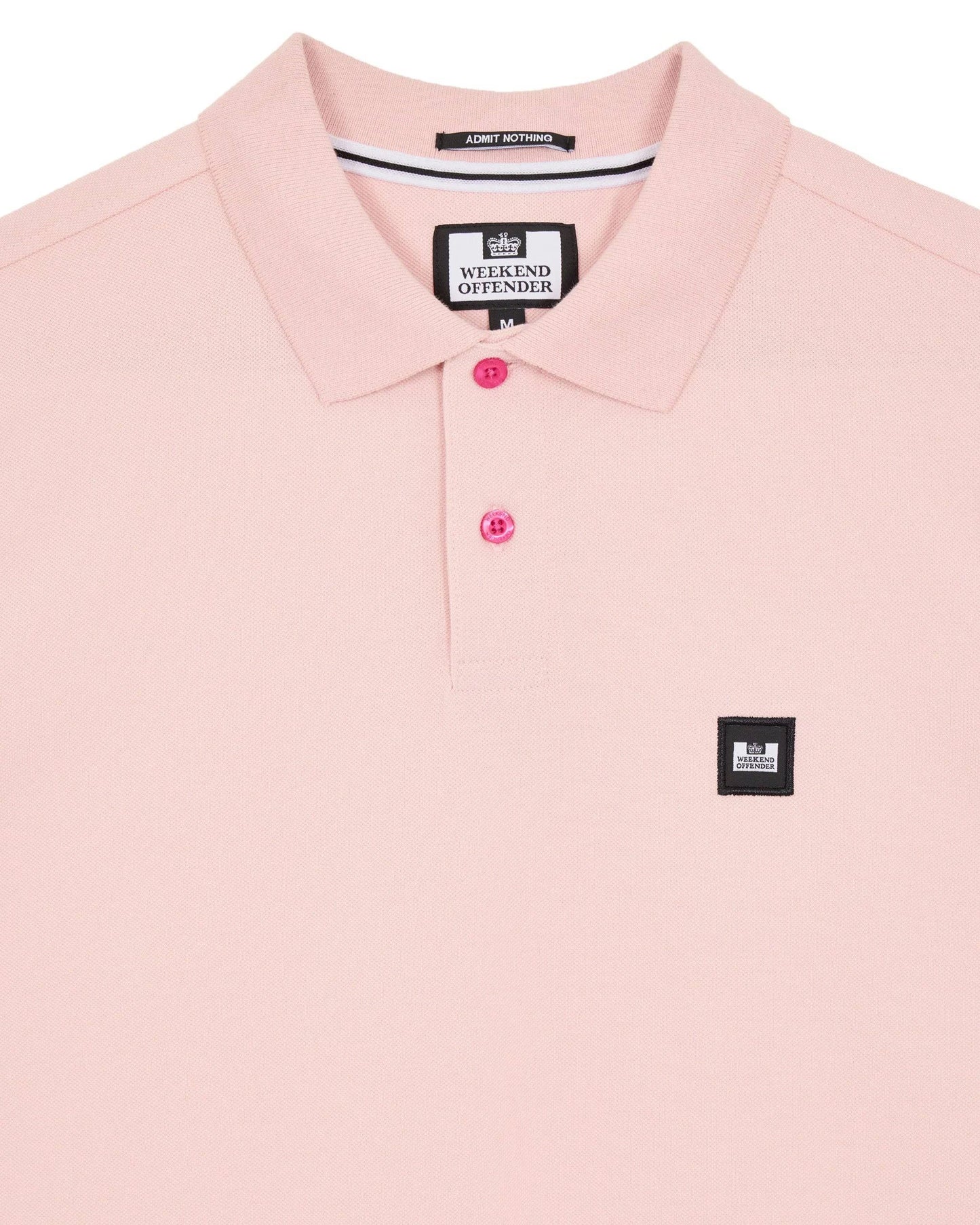 Weekend Offender Caneiros Polo Shirt Pale Blush Pink - RD1 Clothing
