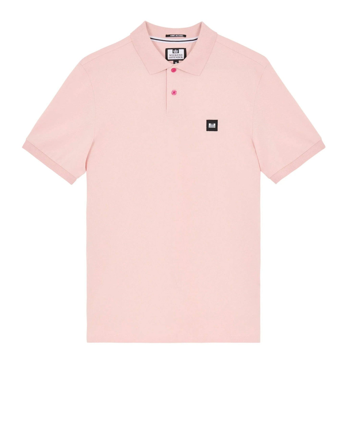 Weekend Offender Caneiros Polo Shirt Pale Blush Pink - RD1 Clothing