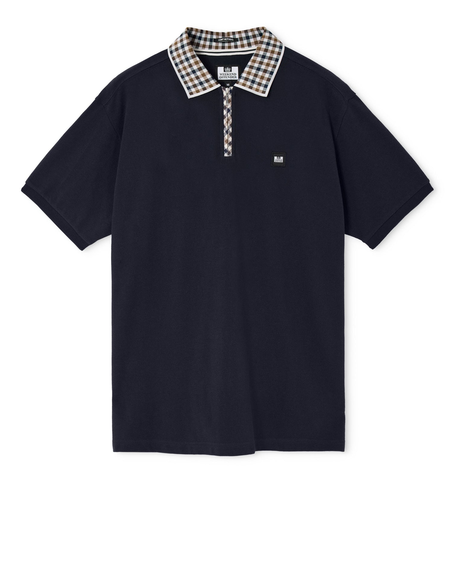 Weekend Offender Tipasa Jacquard Rib Polo Navy