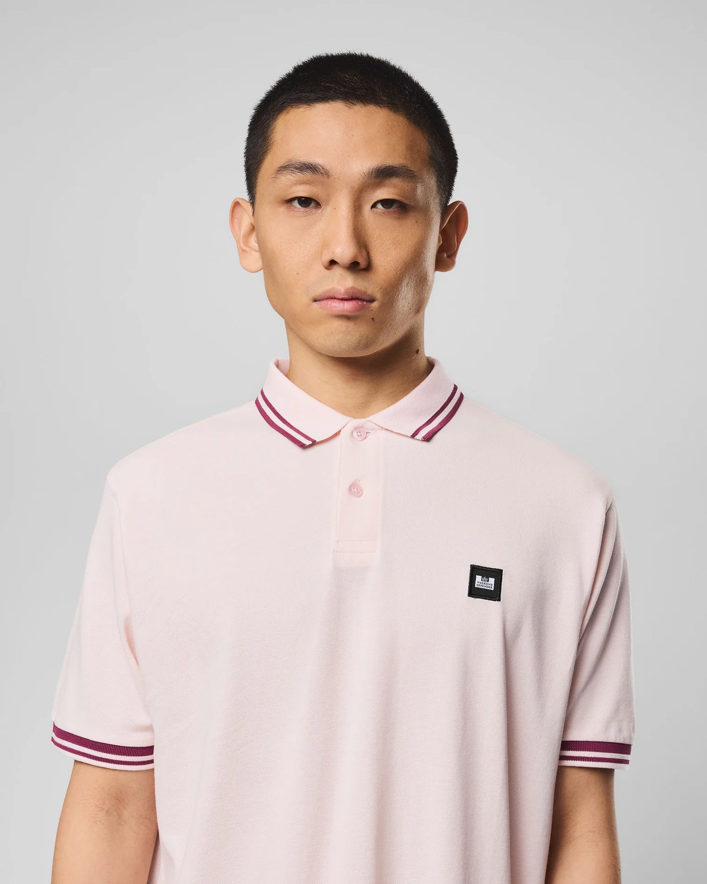 Weekend Offender Levanto Polo Shirt Soft Pink/Kirsch