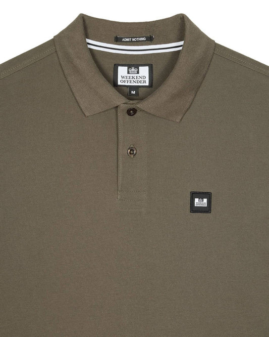 Weekend Offender Dice Polo Shirt Castle Green - RD1 Clothing