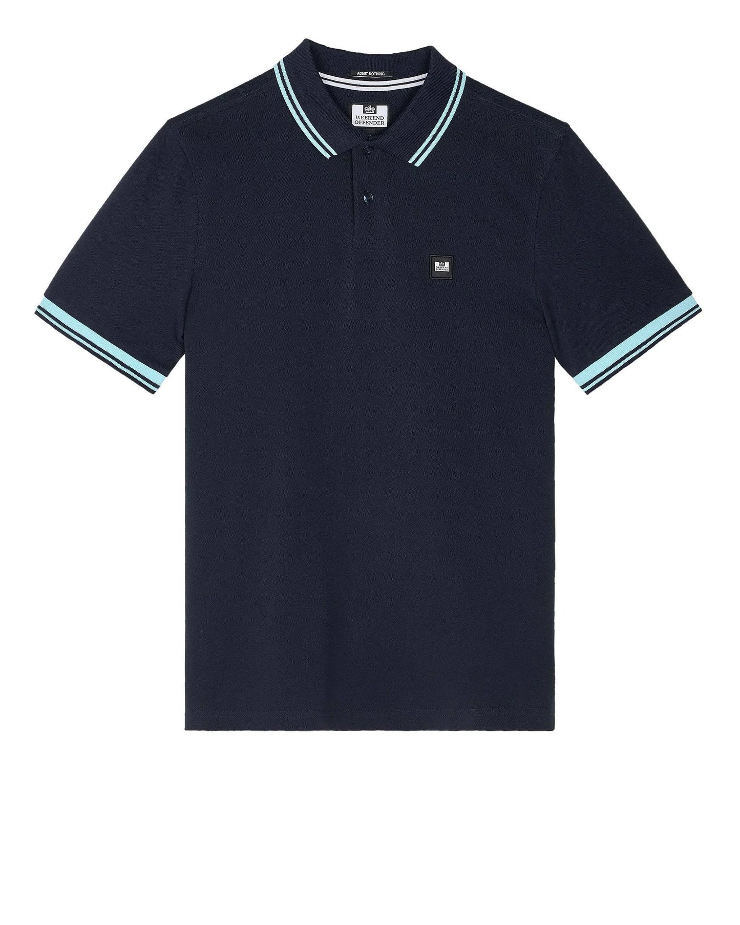 Weekend Offender Levanto Polo Shirt Navy/Saltwater Blue - RD1 Clothing