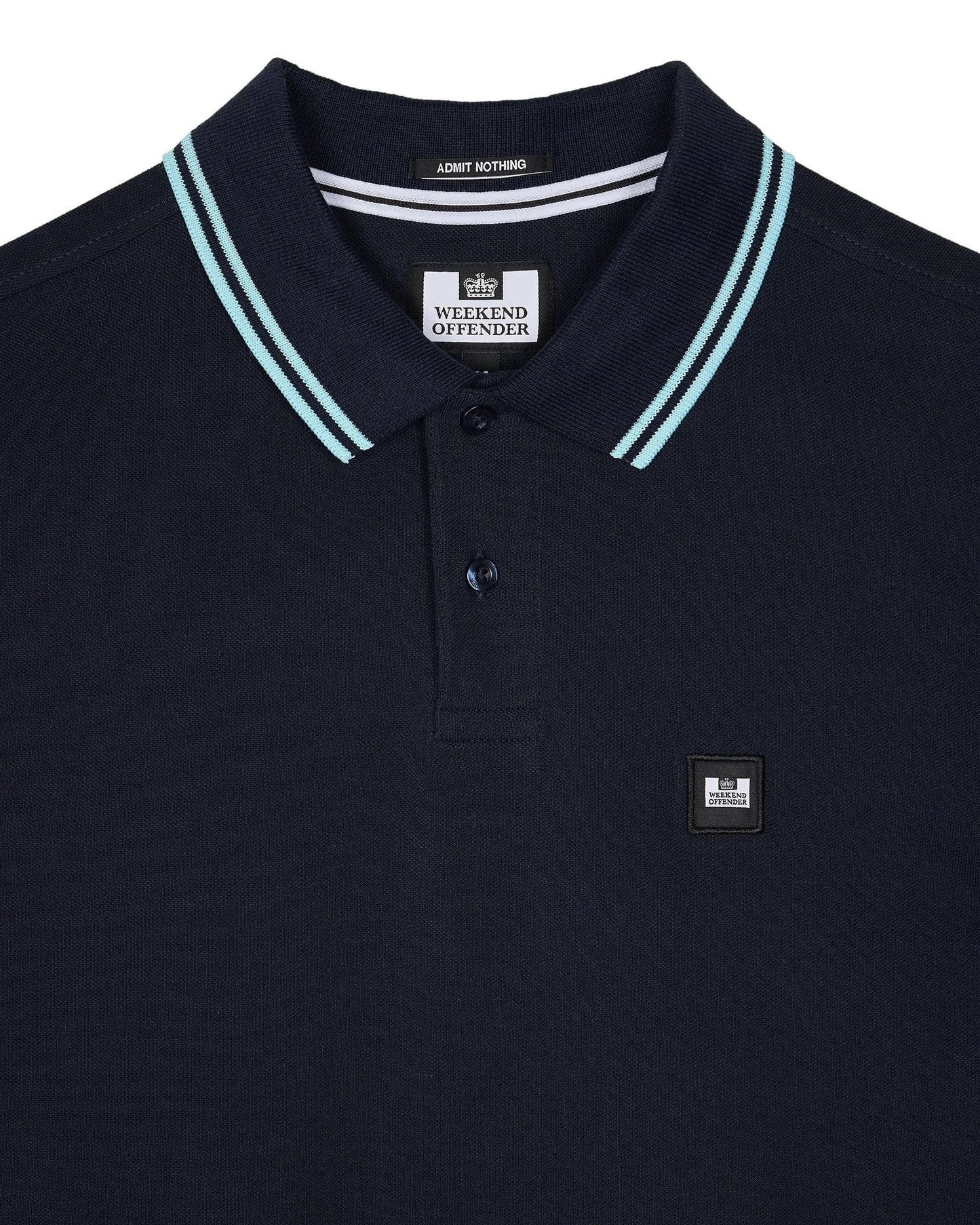 Weekend Offender Levanto Polo Shirt Navy/Saltwater Blue - RD1 Clothing