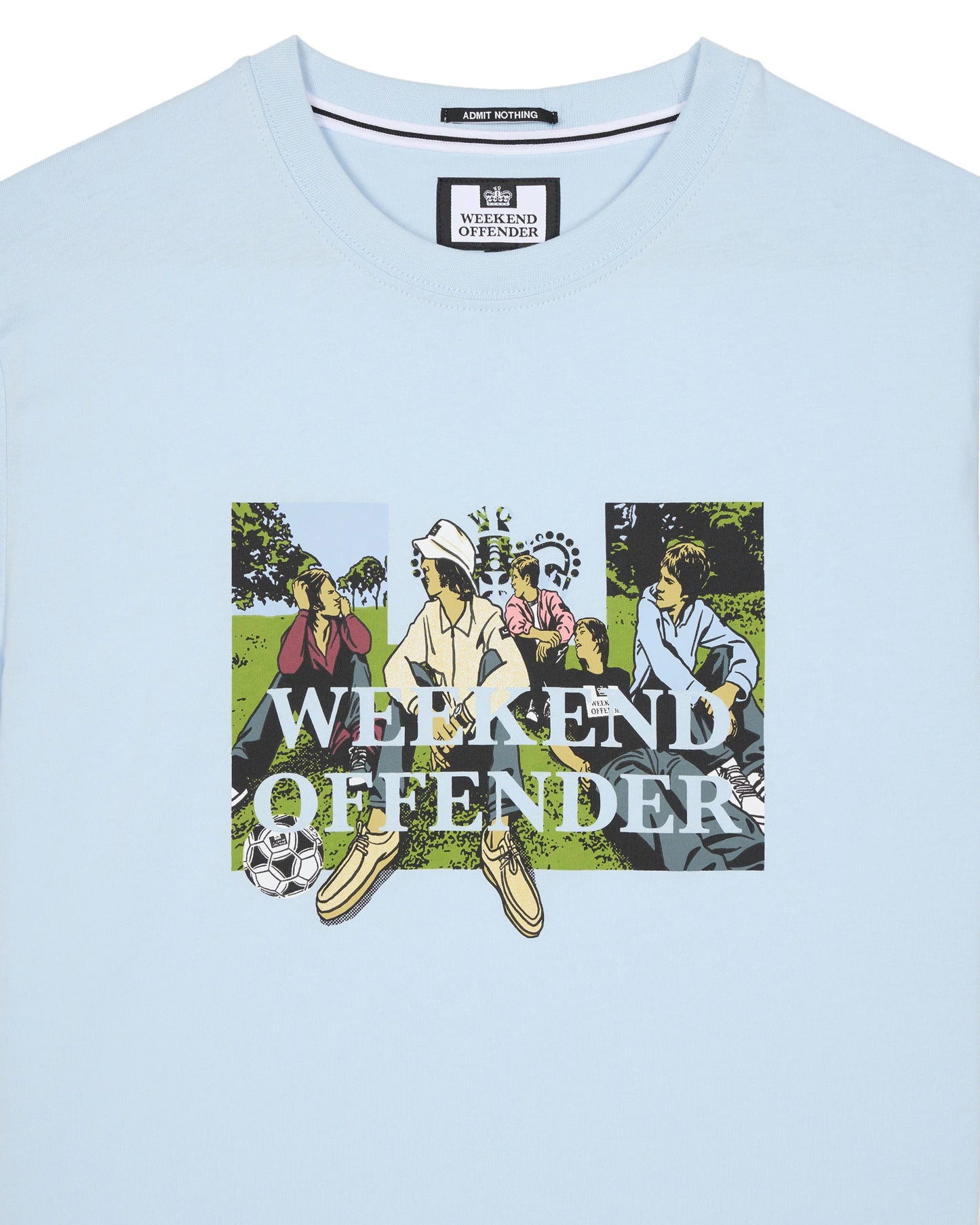 Weekend Offender Hymns T-Shirt Light Blue