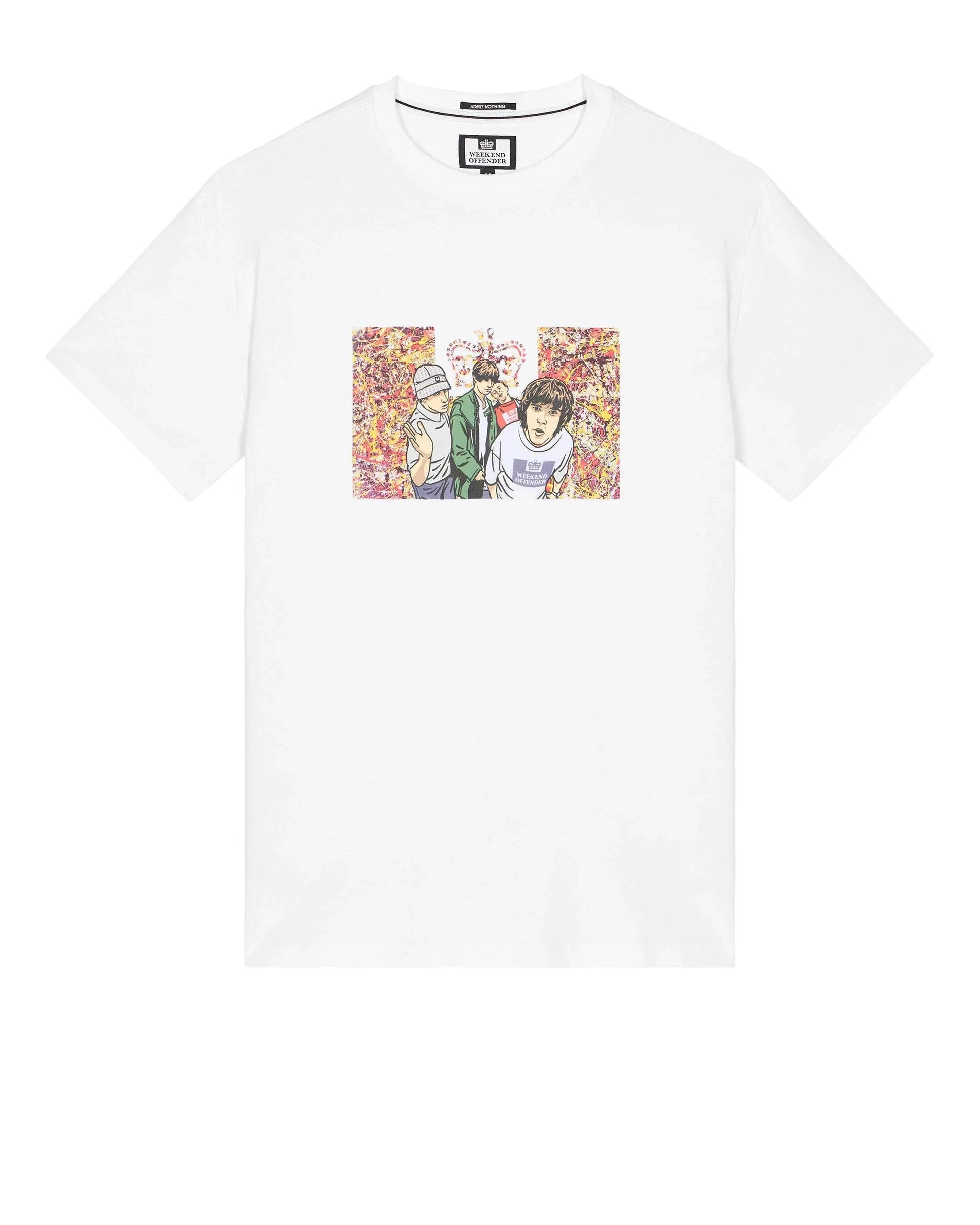 Weekend Offender Number 5 T-Shirt White - RD1 Clothing