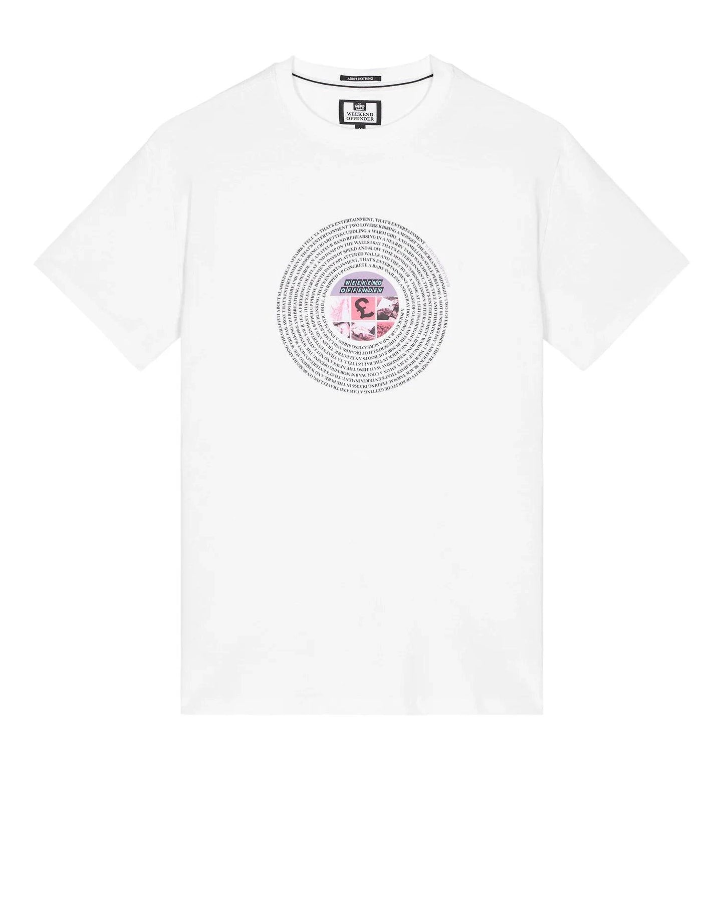 Weekend Offender Entertainment Graphic T-Shirt White - RD1 Clothing