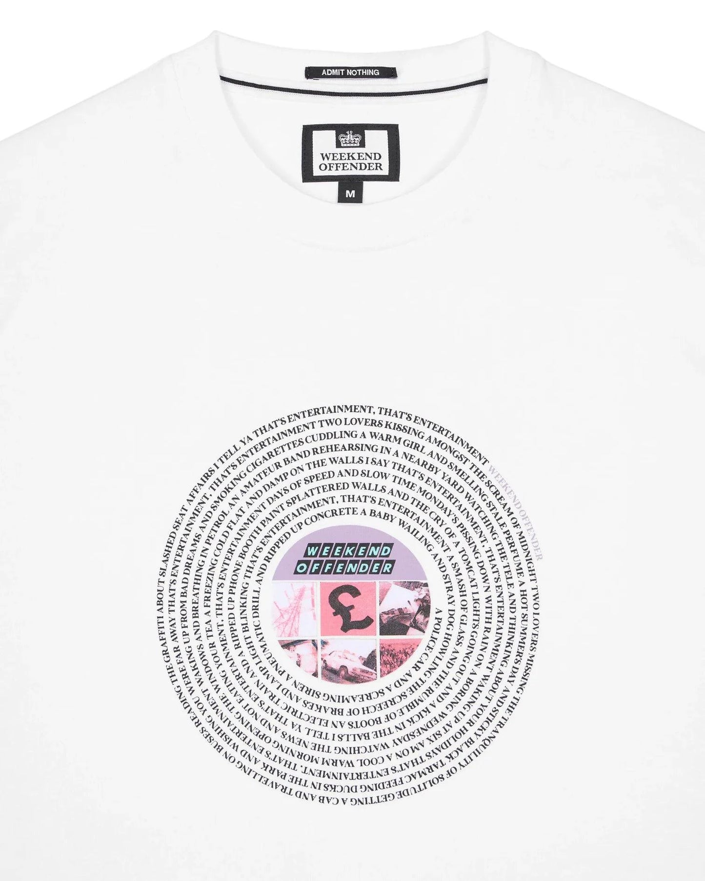 Weekend Offender Entertainment Graphic T-Shirt White - RD1 Clothing