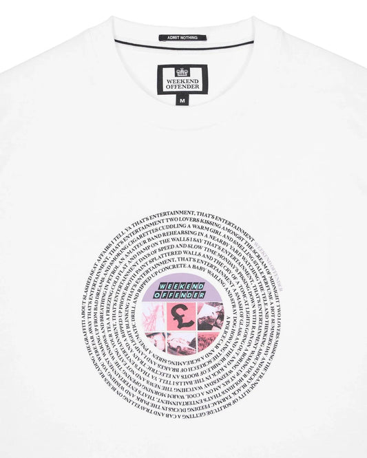 Weekend Offender Entertainment Graphic T-Shirt White - RD1 Clothing