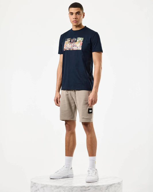 Weekend Offender Caps Graphic T-Shirt Navy - RD1 Clothing