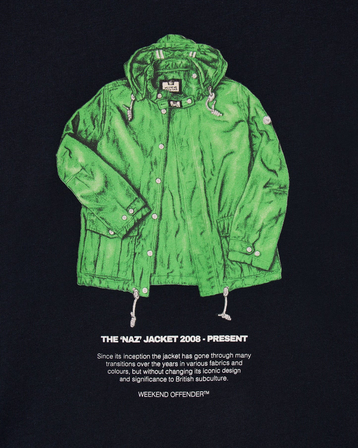 Weekend Offender Naz Graphic T-Shirt Navy - RD1 Clothing