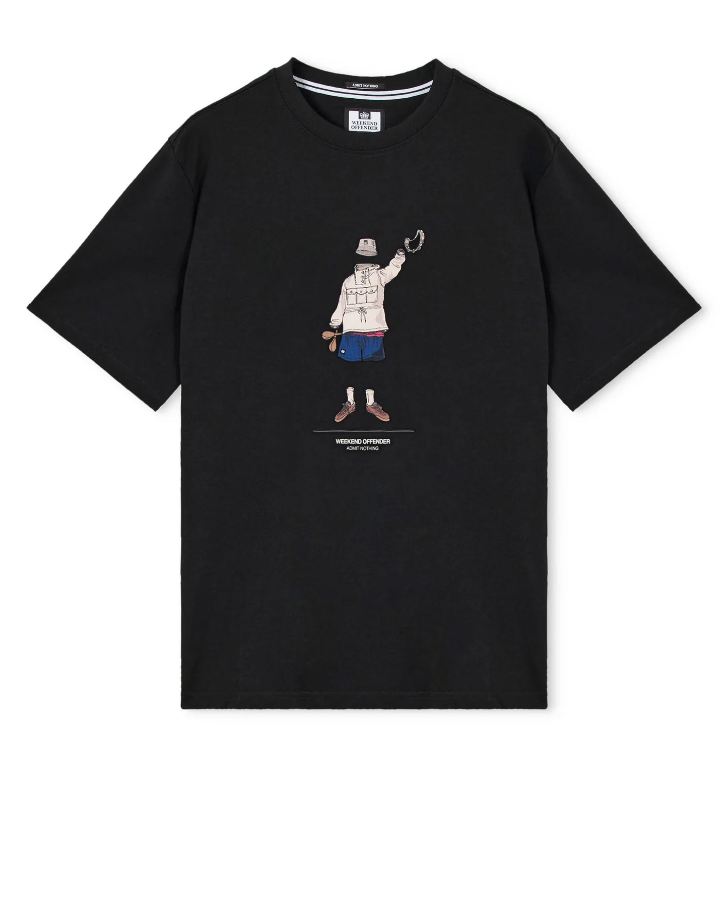 Weekend Offender Hassen Graphic T-Shirt Black - RD1 Clothing