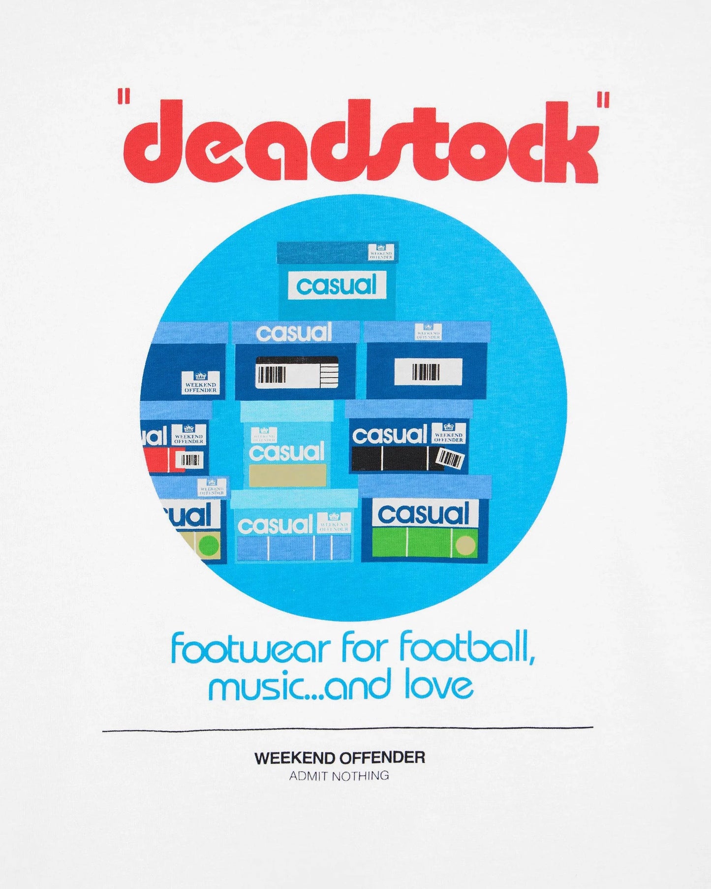 Weekend Offender Deadstock Graphic T-Shirt White - RD1 Clothing