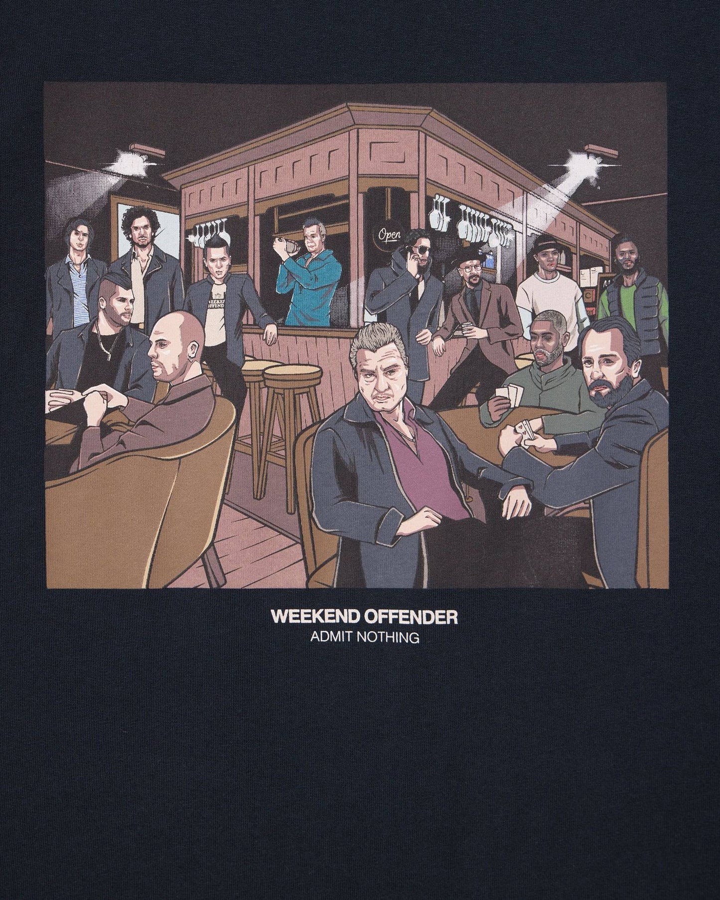 Weekend Offender Wyndham Graphic T-Shirt Navy - RD1 Clothing