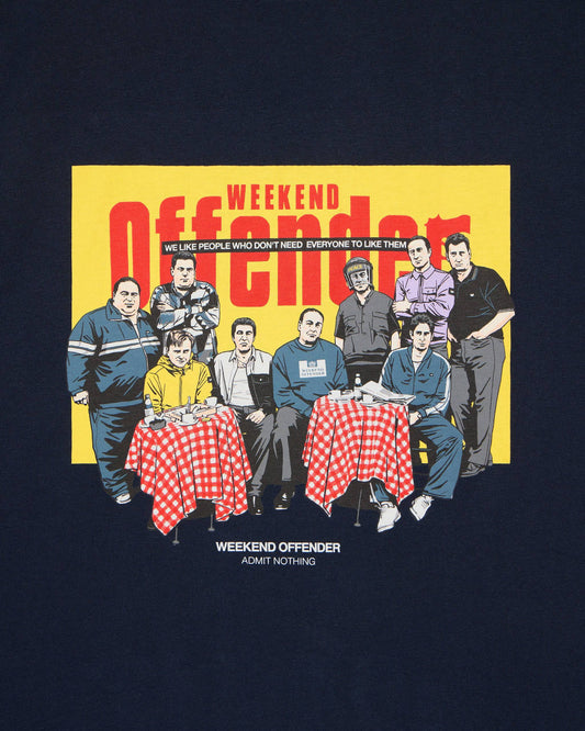 Weekend Offender Satriale's Graphic T-Shirt Navy - RD1 Clothing