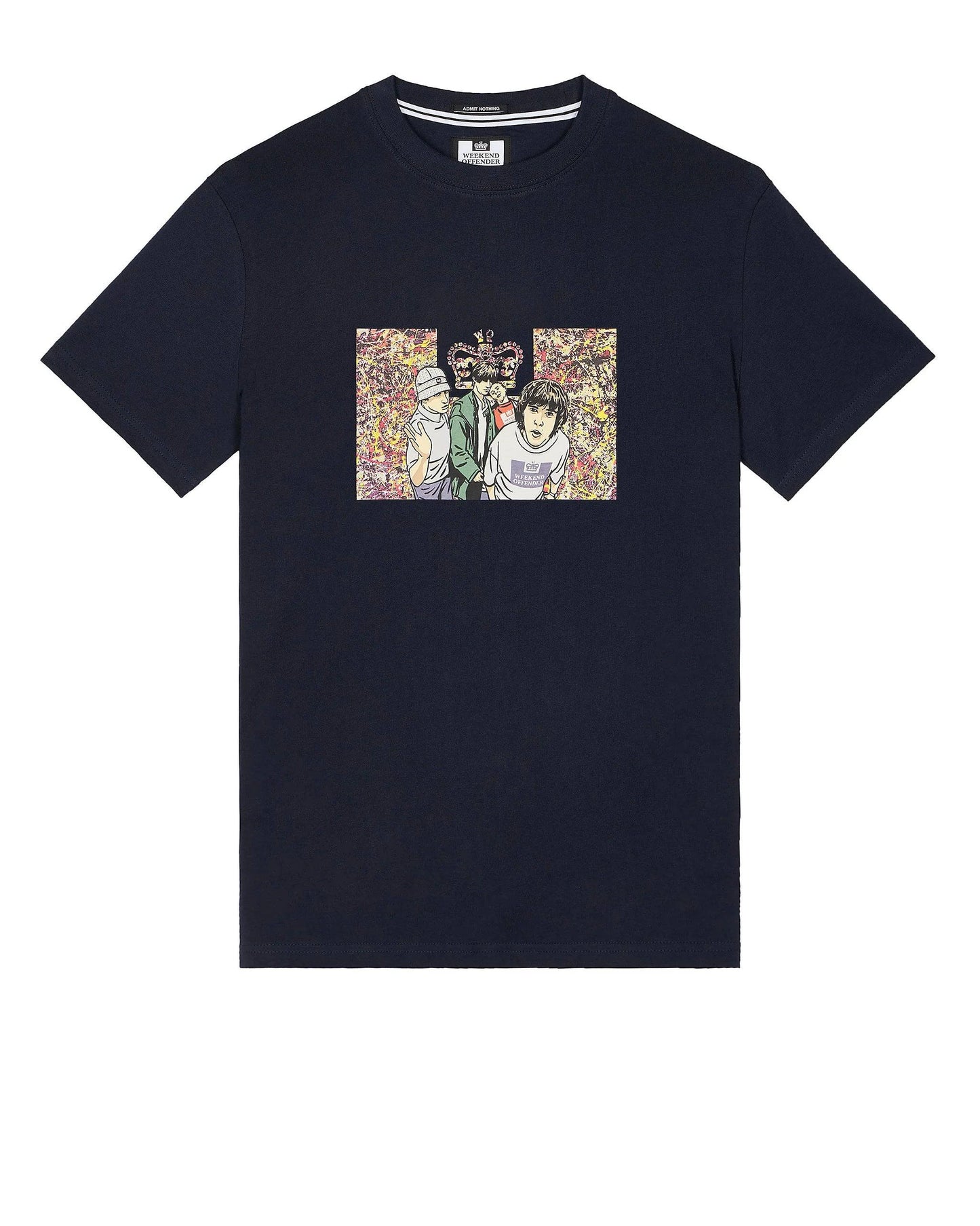 Weekend Offender Number 5 T-Shirt Navy - RD1 Clothing