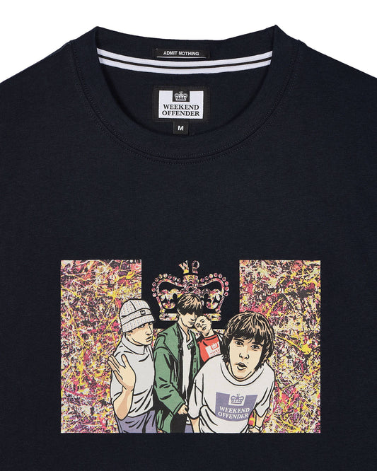 Weekend Offender Number 5 T-Shirt  Navy - RD1 Clothing