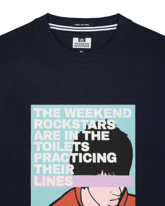 Weekend Offender San Francisco Tee in Navy